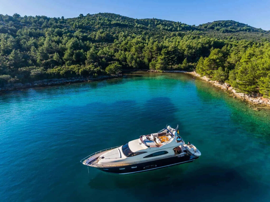 secret life yacht charter at anchor in croatia