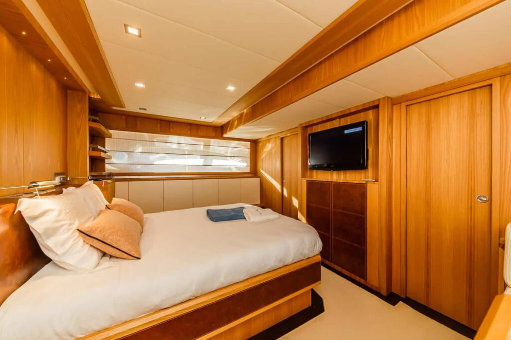 secret life yacht charter master suite view