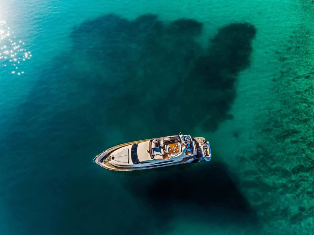 secret life yacht charter view from above