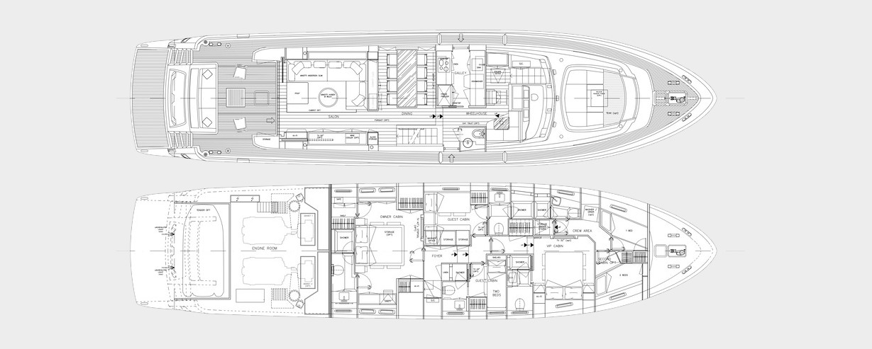 secundus yacht charter layout