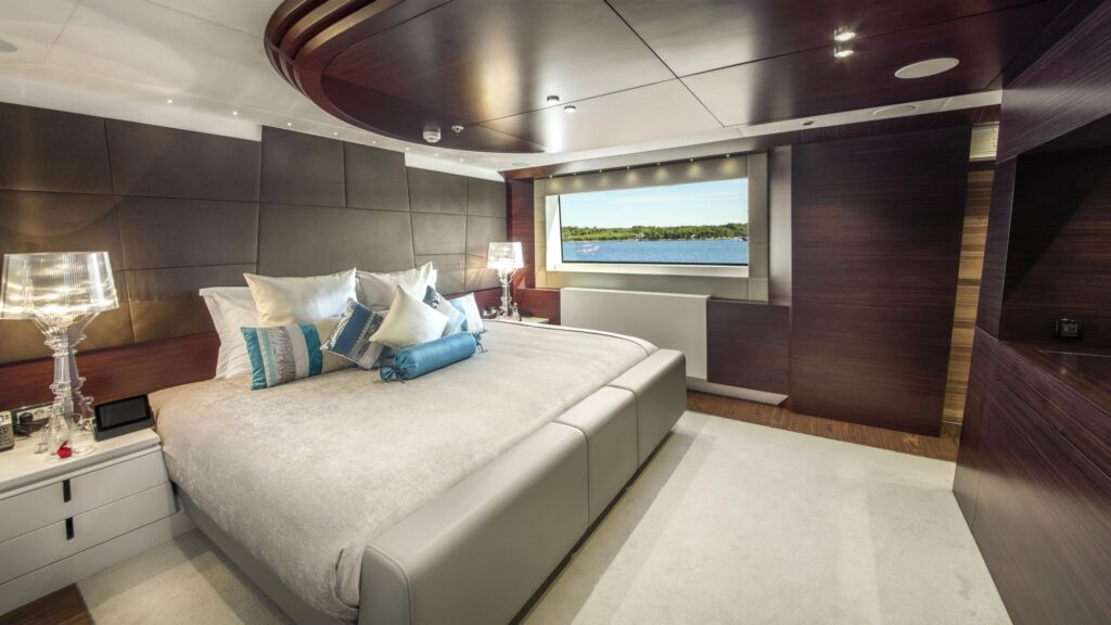 katina yacht charter upper deck aft vip cabin