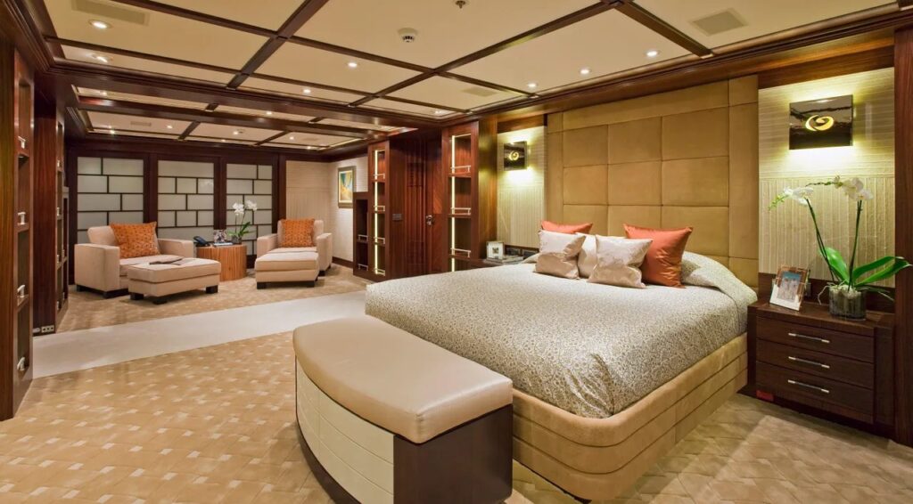 trident yacht charter master suite