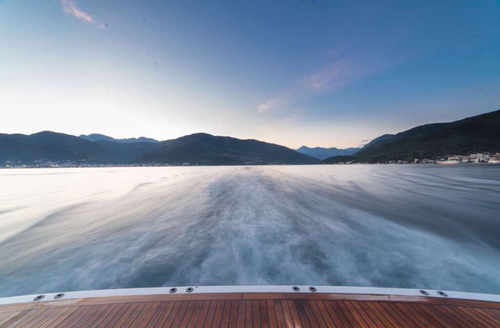 trident yacht charter swimming platform