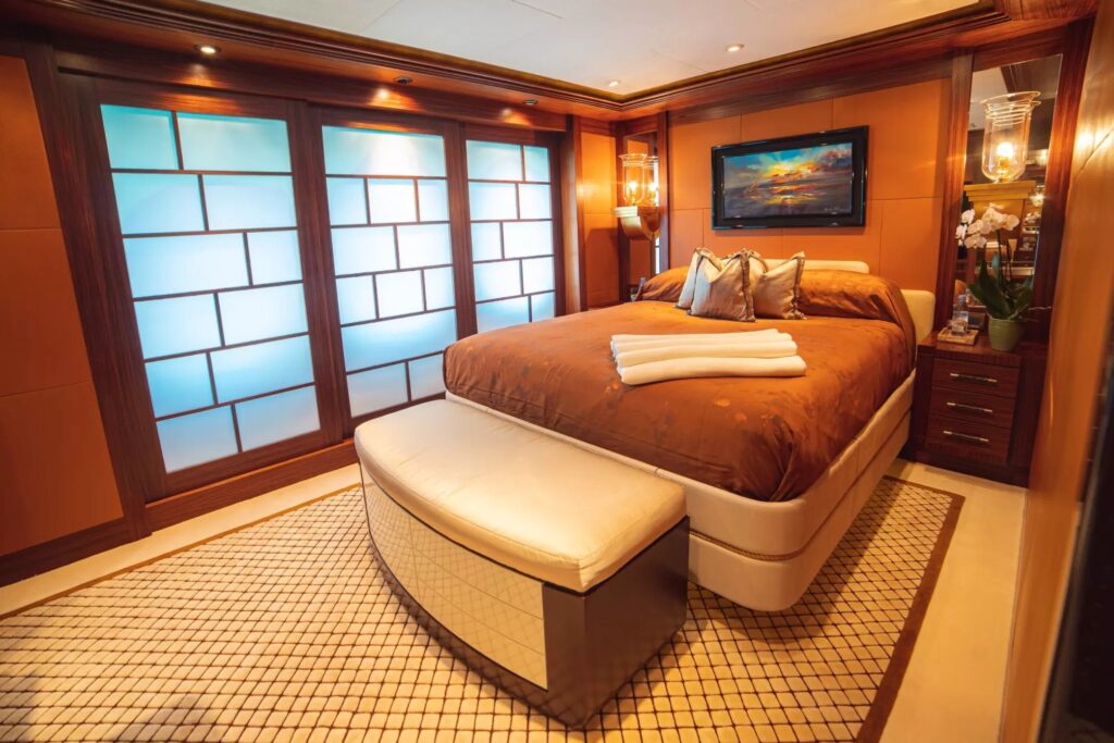 trident yacht charter vip stateroom