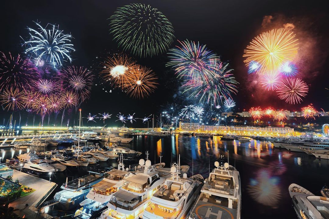 Fireworks and yachts are an inseparable pair