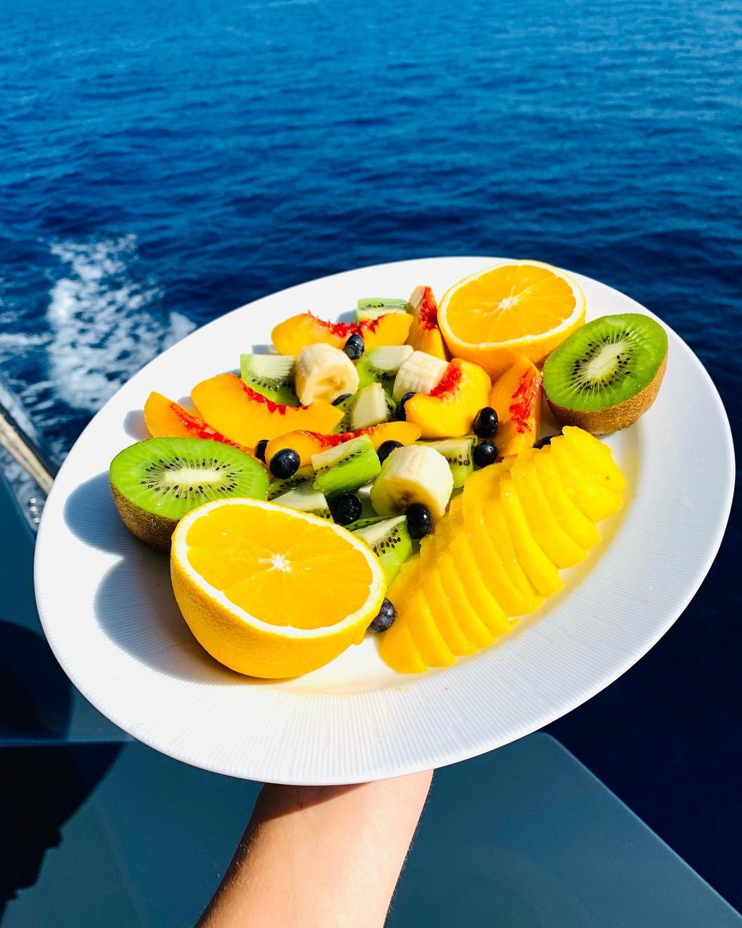 fruits served on a plate