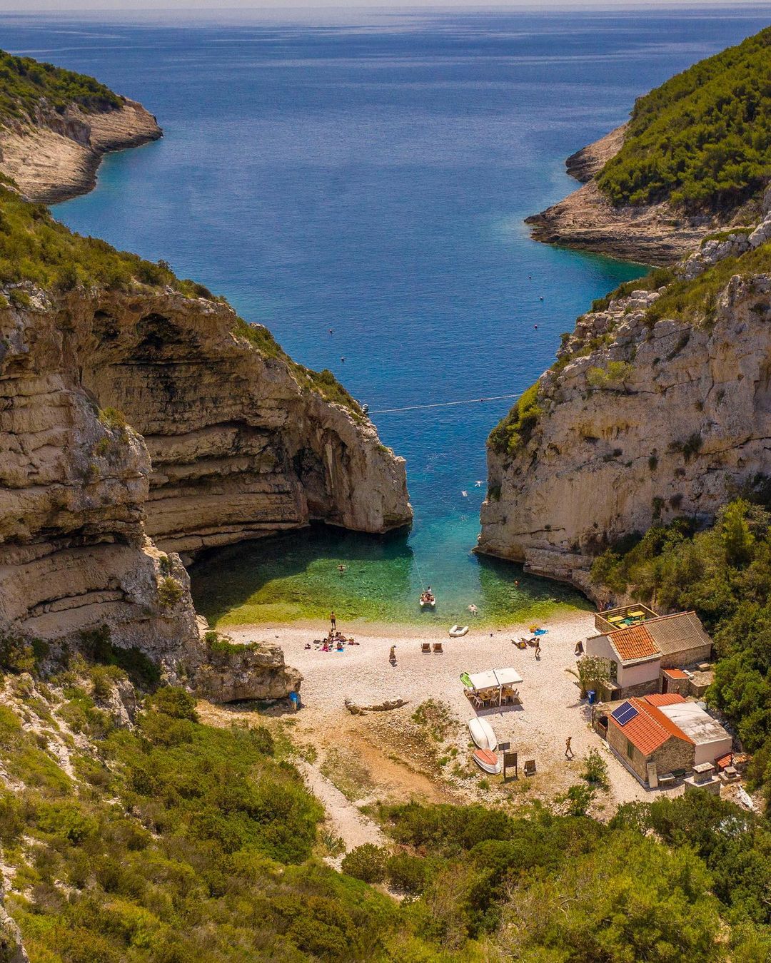 Stiniva is one of the most photographed beaches in Europe