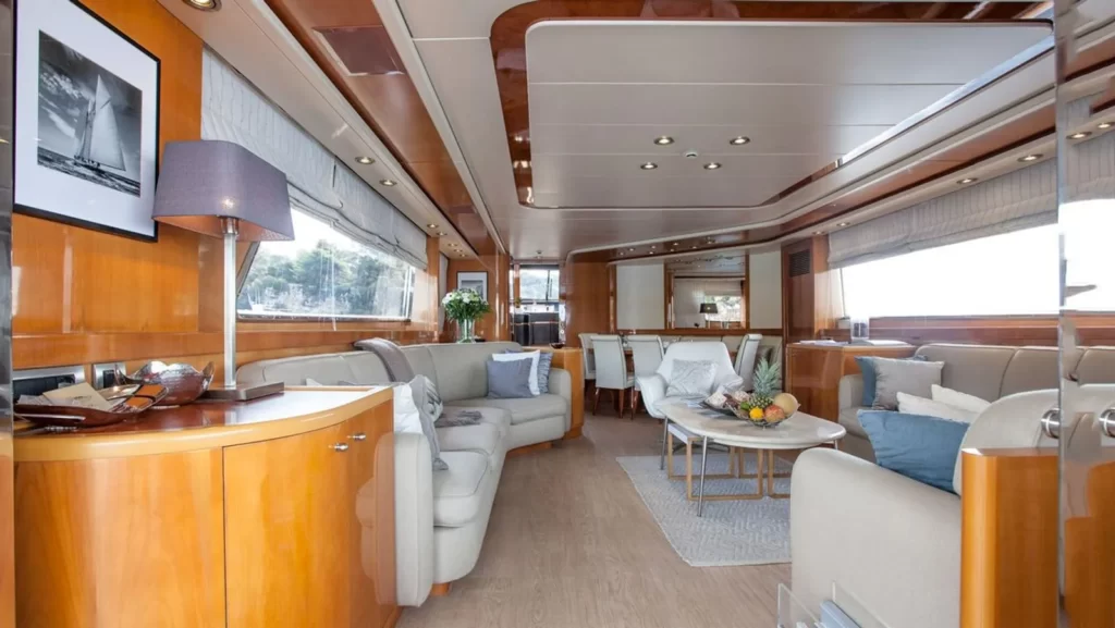 solal yacht charter salon view