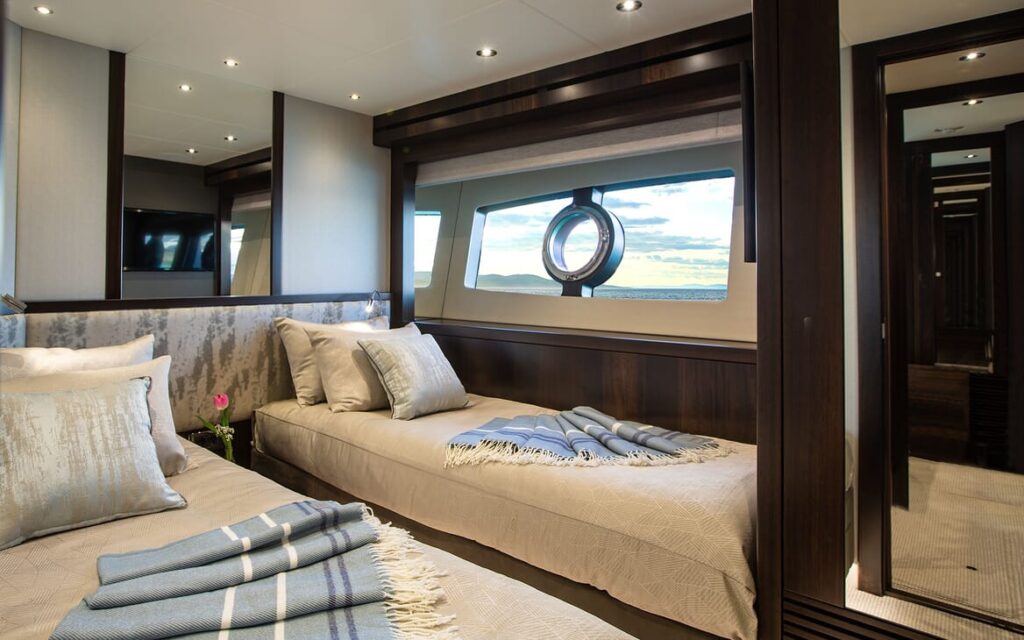mr k iriston yacht charter 2nd twin cabin