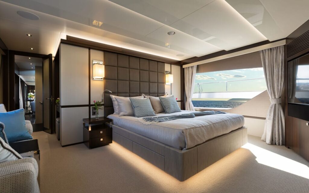 mr k iriston yacht charter master suite