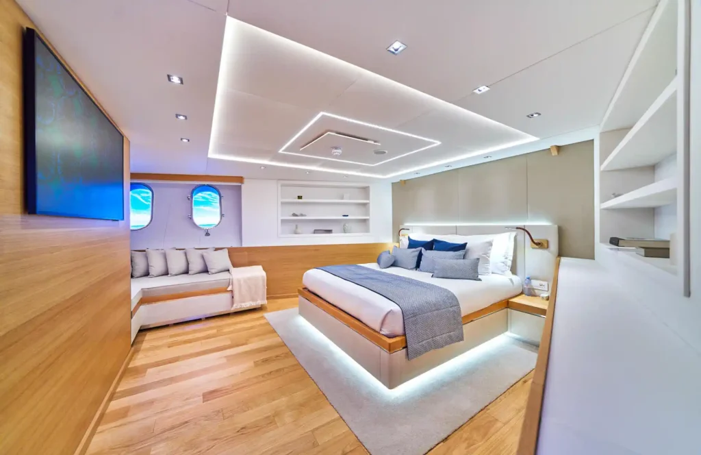 argo yacht charter vip cabin view