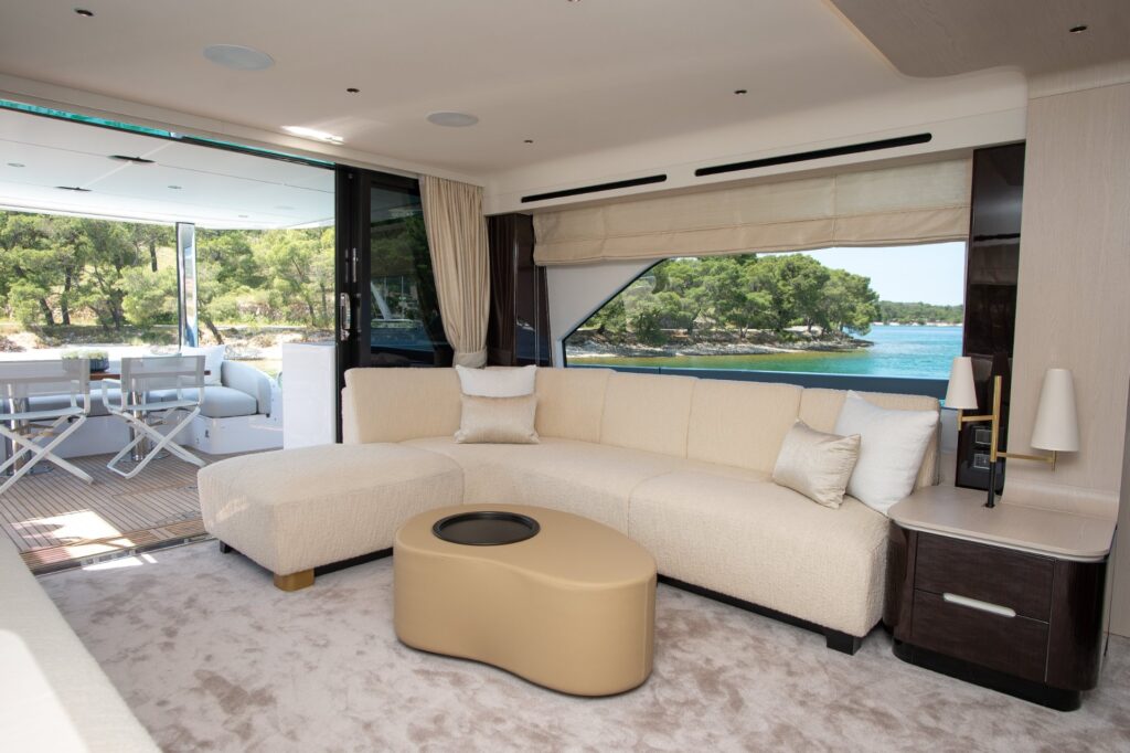 prewi yacht charter salon sofa