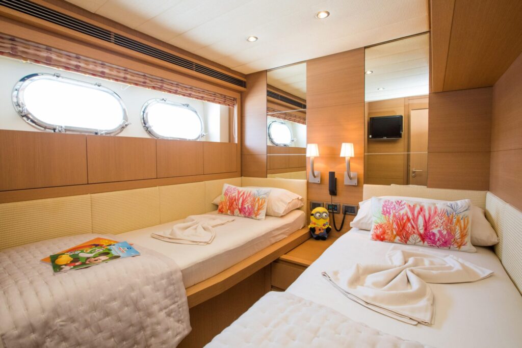 salt yacht charter twin cabin