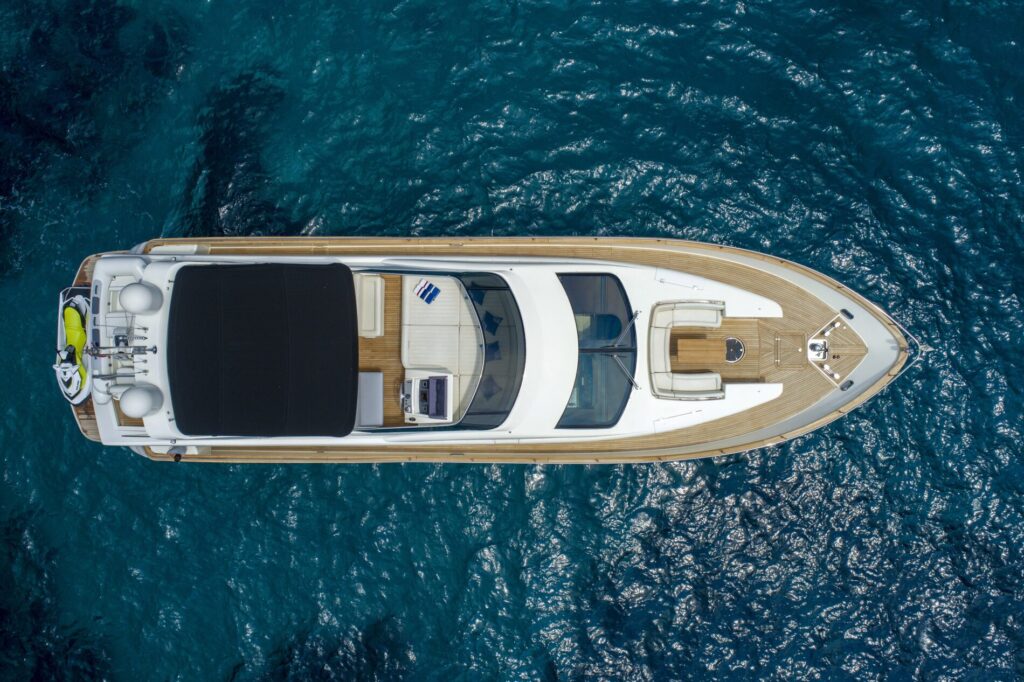salt yacht charter view from above