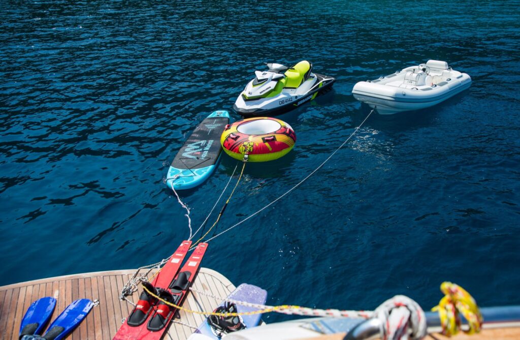 salt yacht charter water toys