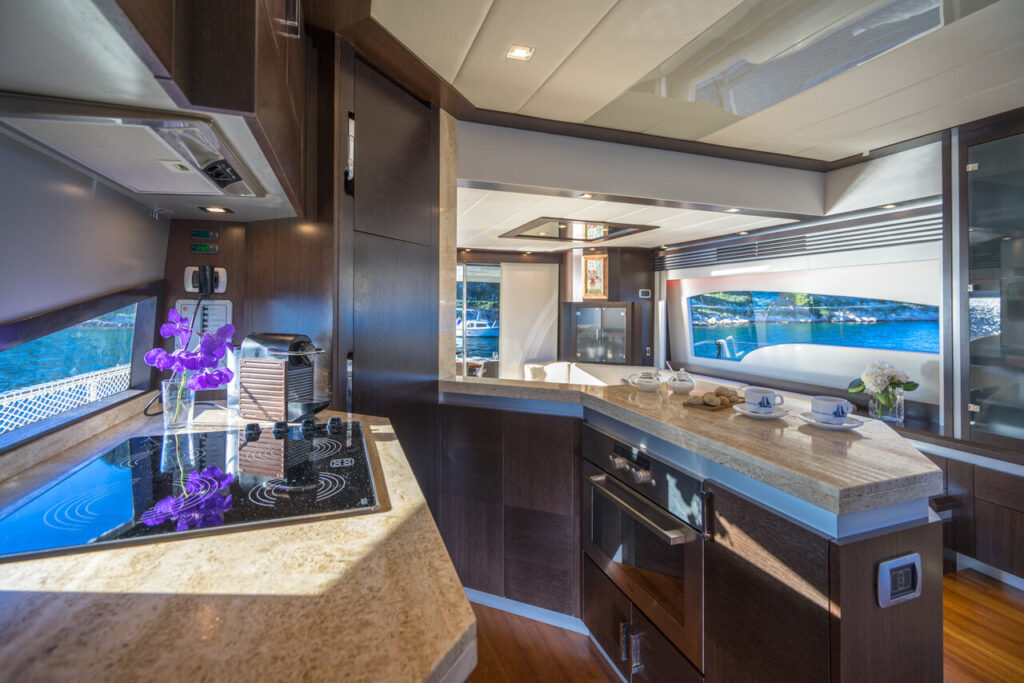 discovery yacht charter galley