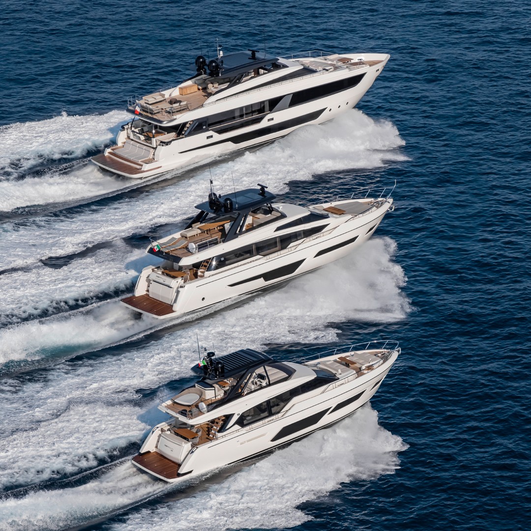 Ferretti and Ferretti Costume Line yachts cruising