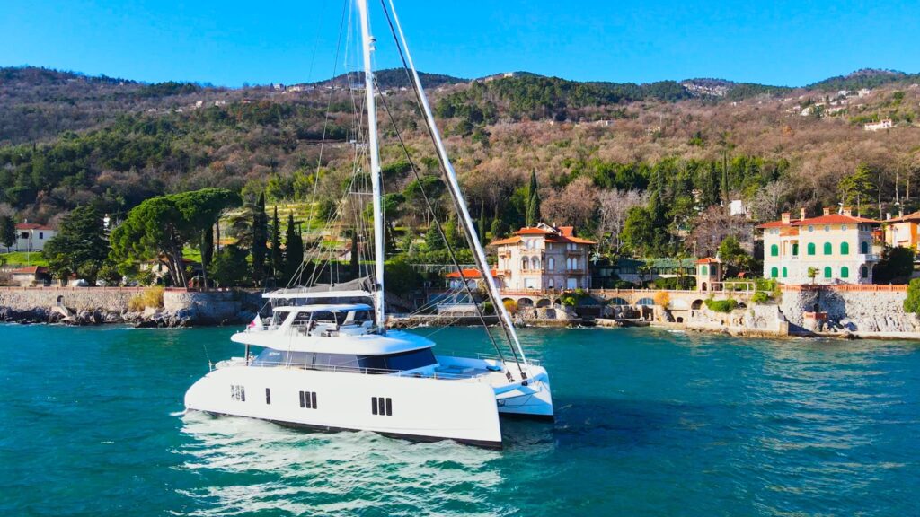 nala one catamaran yacht cruising in croatia