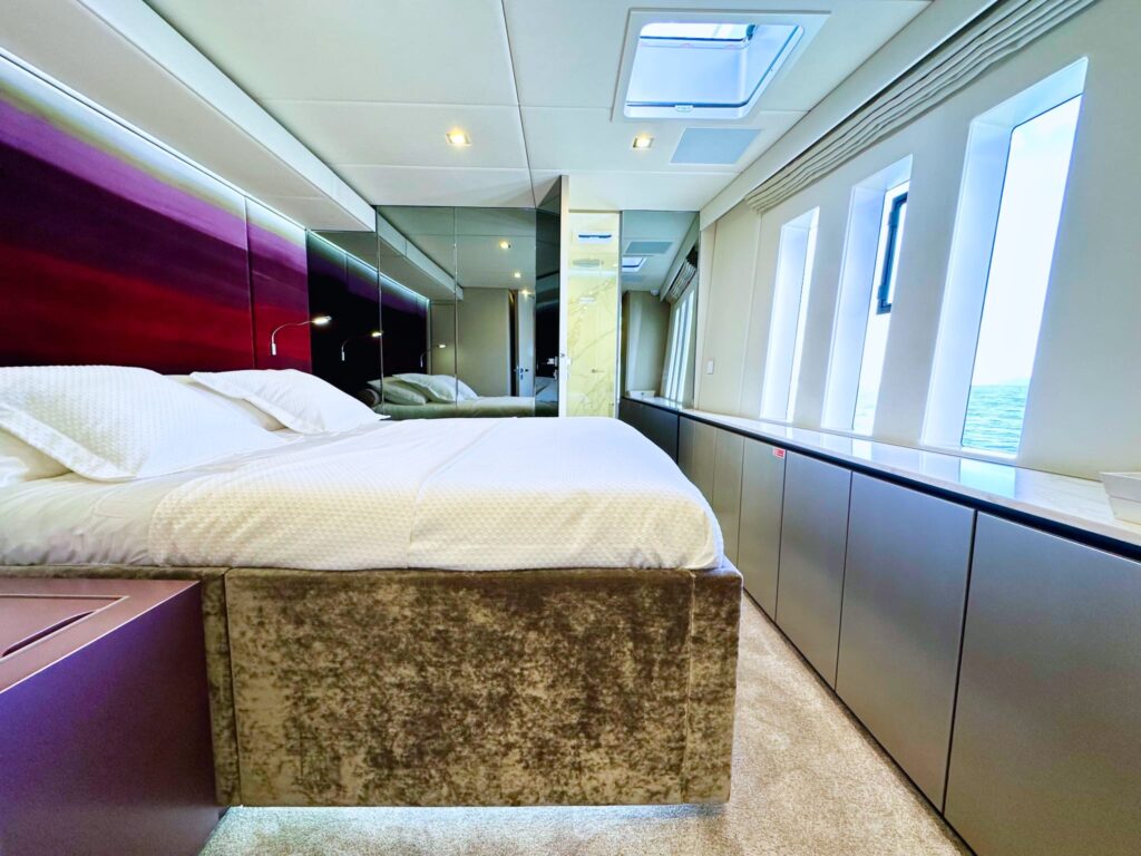 nala one catamaran yacht master suite king size bed