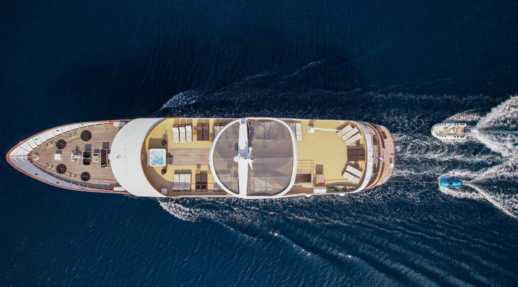 karizma yacht charter view from above