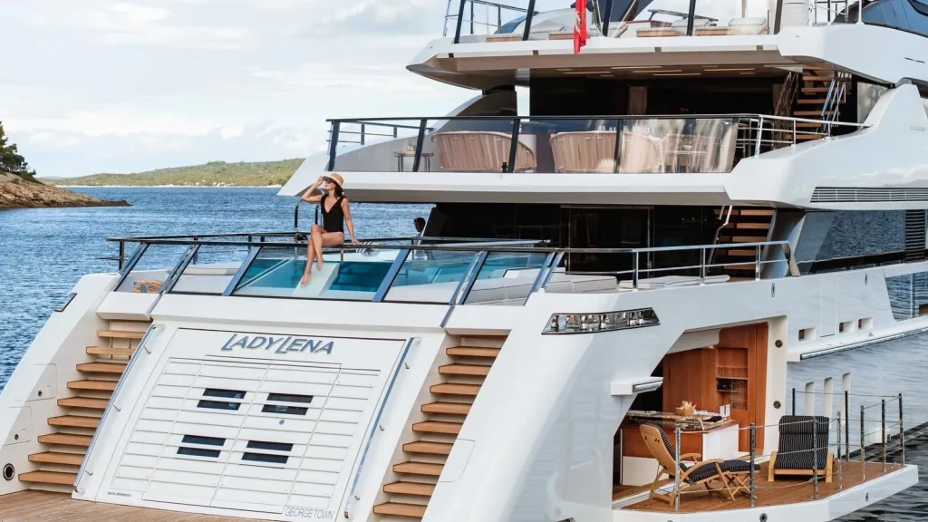 lady lena yacht charter aft view