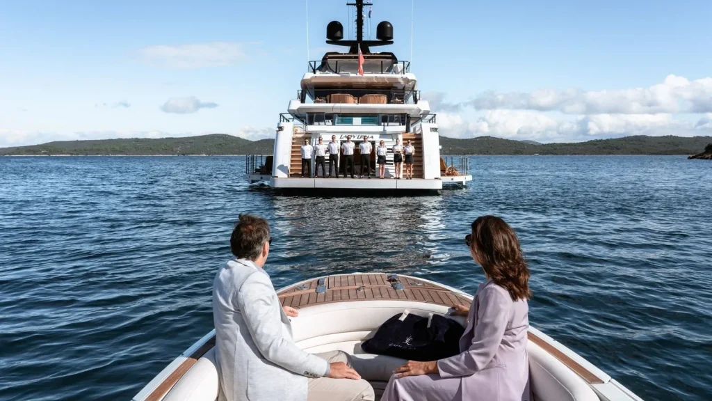lady lena yacht charter crew welcome