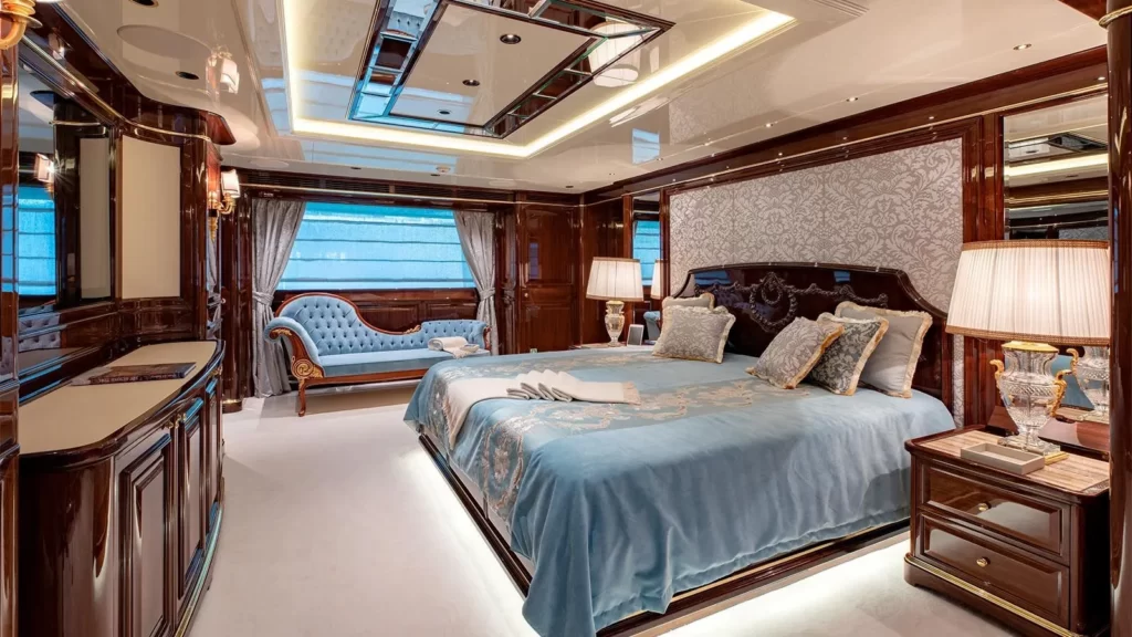 lady lena yacht charter master suite view
