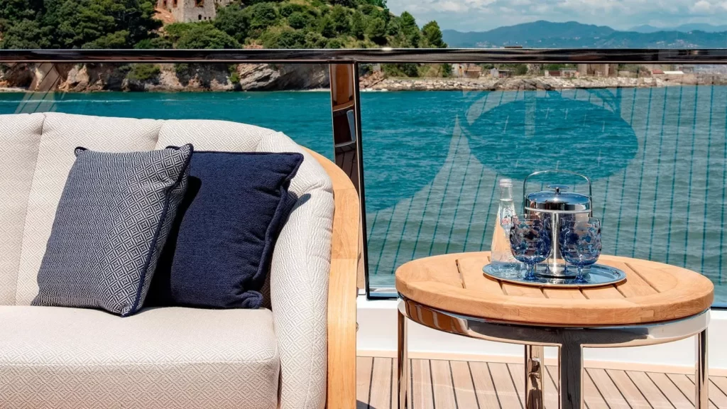 lady lena yacht charter outdoor lounge