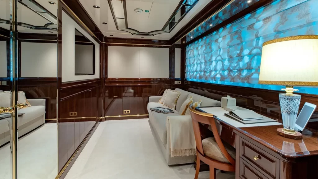 lady lena yacht charter single cabin & office desk