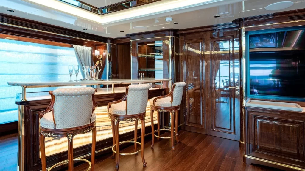 lady lena yacht charter sky lounge bar