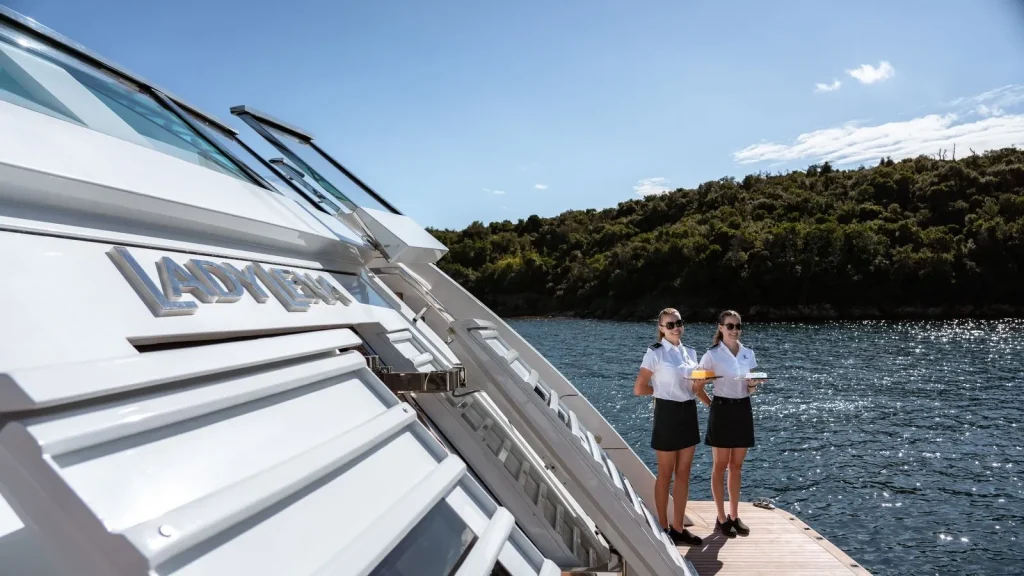 lady lena yacht charter stewardesses