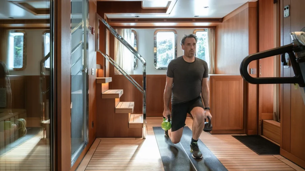 lady lena yacht charter yacht gym