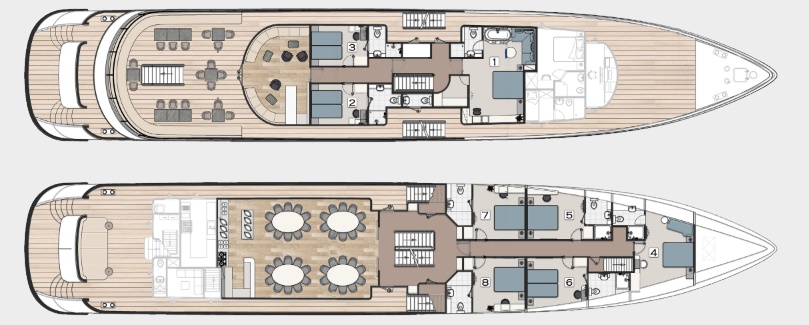 ohana yacht charter layout