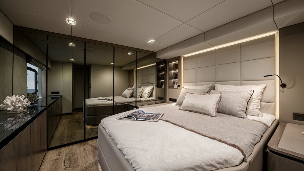 amileo catamaran yacht master cabin