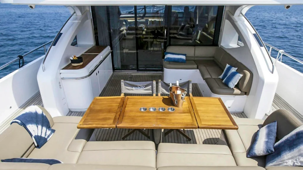 gitana ii yacht charter aft deck