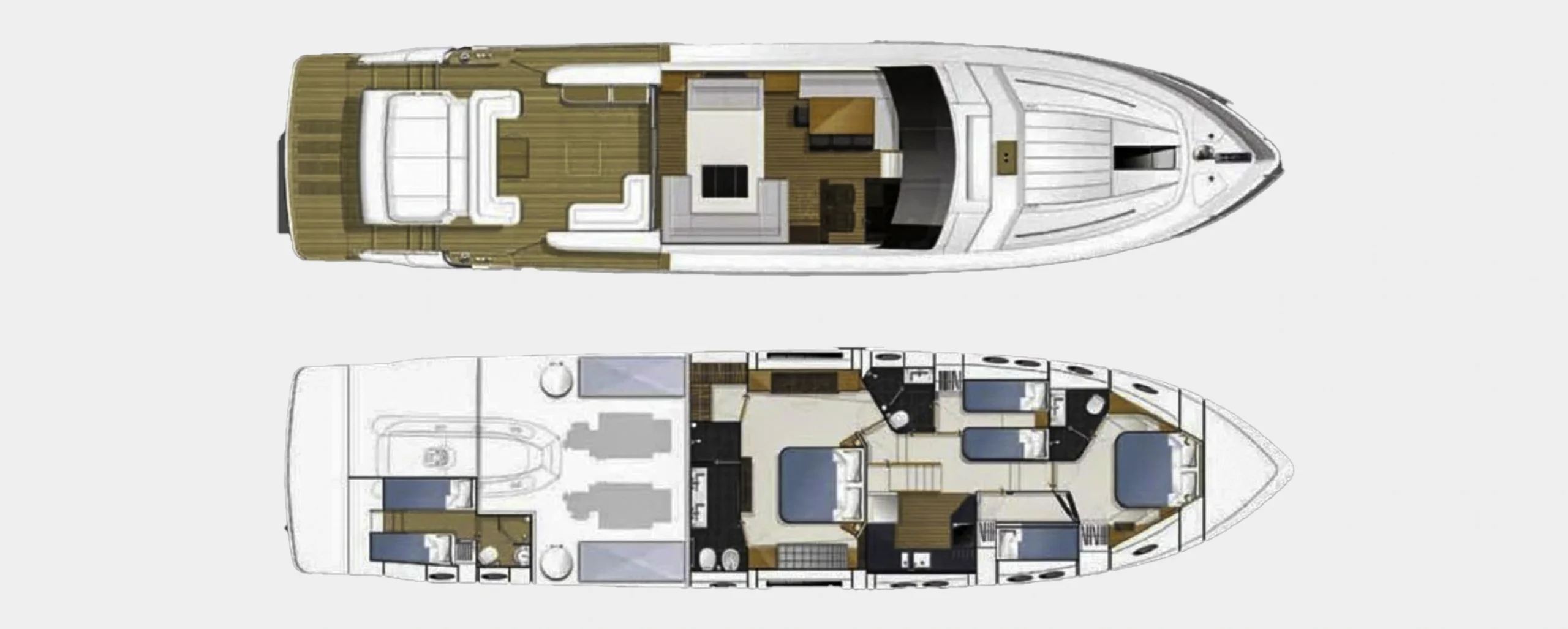 gitana yacht charter layout