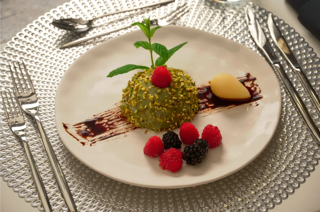 cristal yacht charter dessert