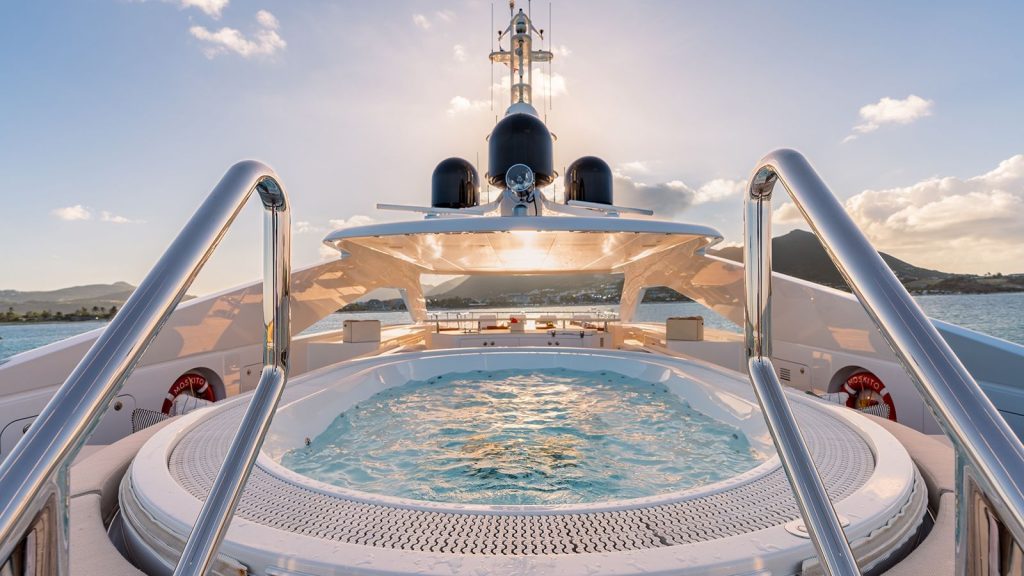 moskito yacht charter sundeck jacuzzi