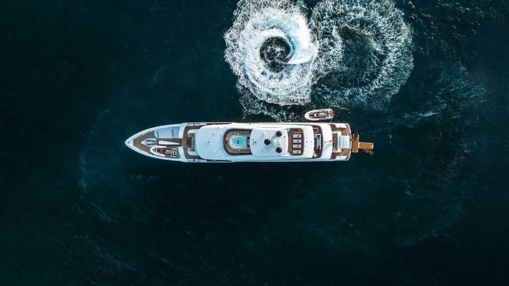 moskito yacht charter view from above