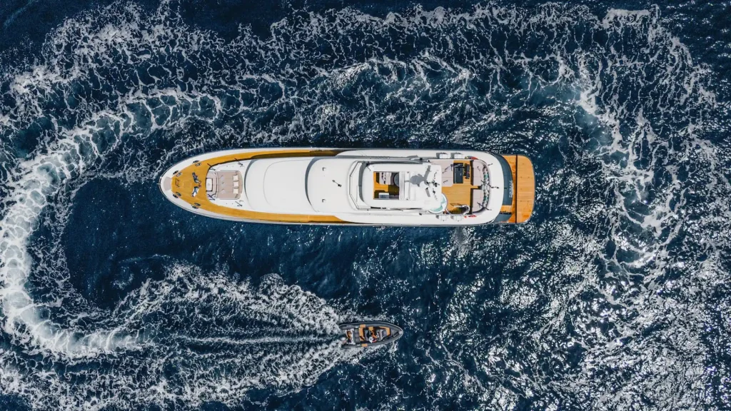 dream yacht charter view from above