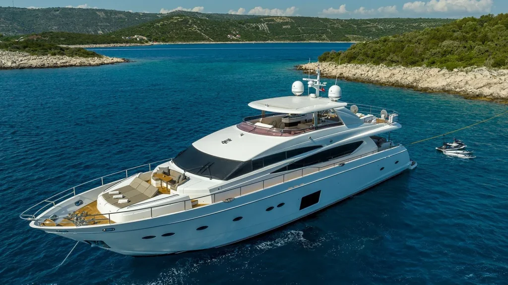 experience yacht charter at anchor