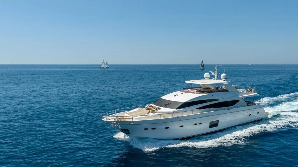 experience yacht charter port side view