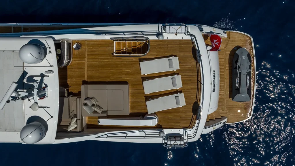 experience yacht charter sundeck aft