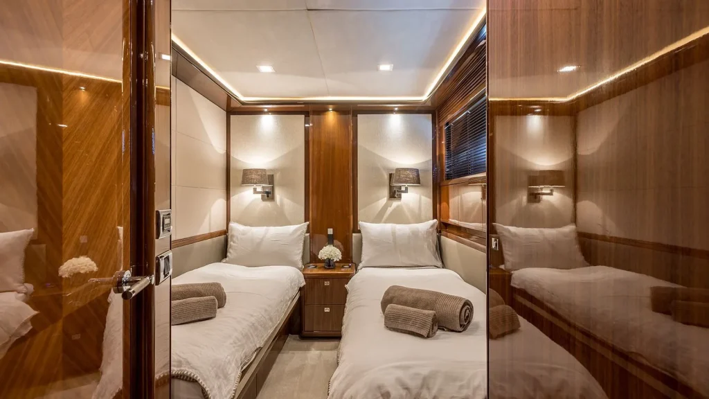 experience yacht charter twin cabin