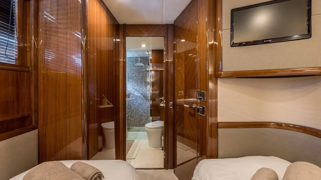 experience yacht charter twin cabin view