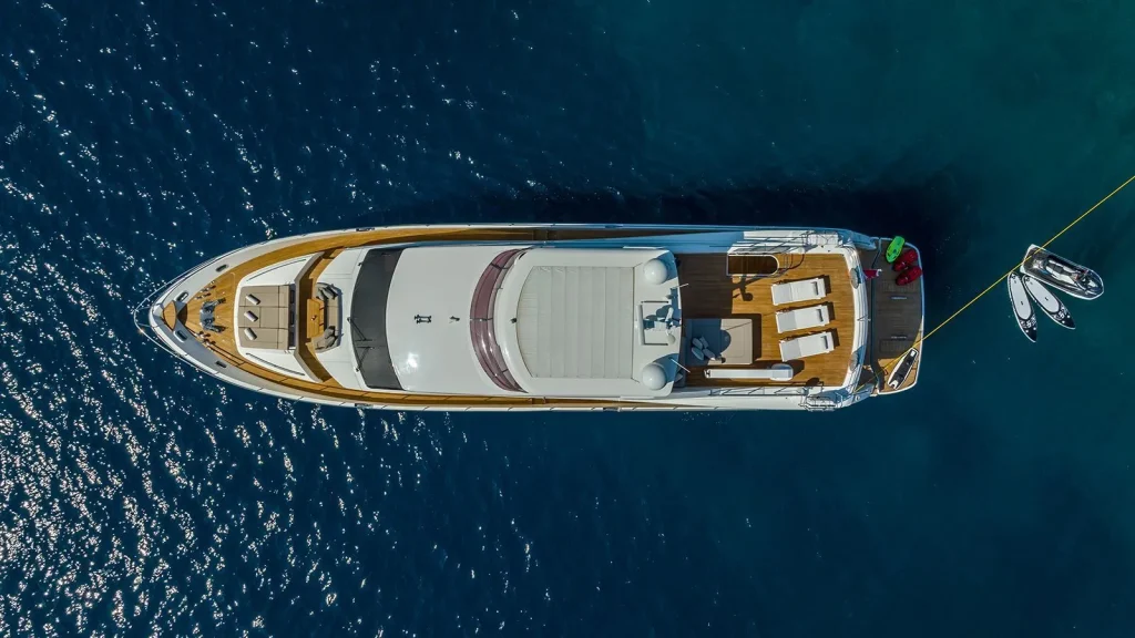 experience yacht charter view from above