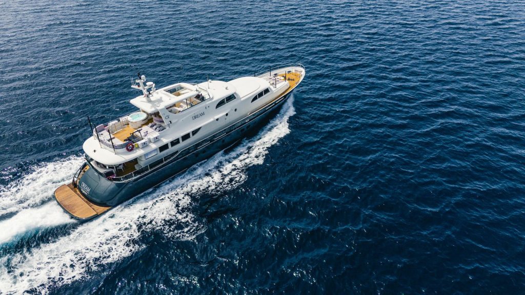 Dream yacht charter cruising view