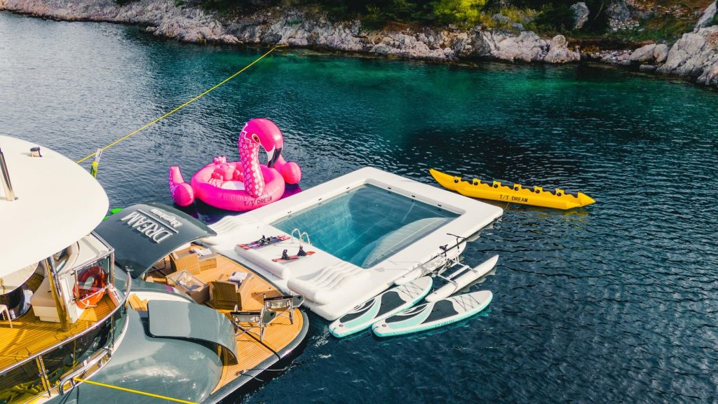 Dream yacht charter water toys view