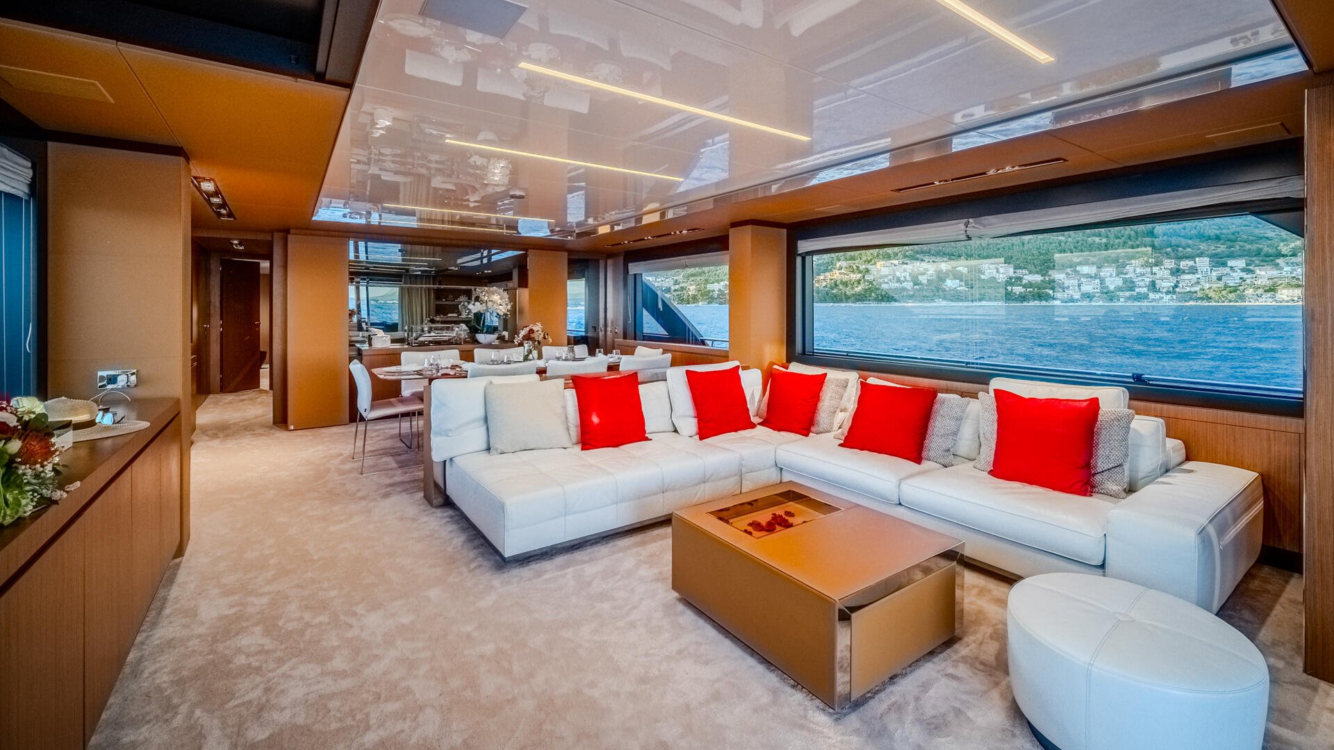 NO STRESS Yacht Charter Main Deck Interior Salon NO STRESS Yacht Charter Main Deck Interior Salon