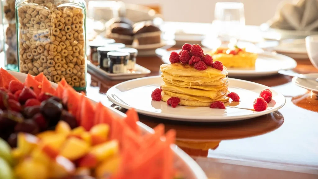 victory yacht charter breakfast pancakes